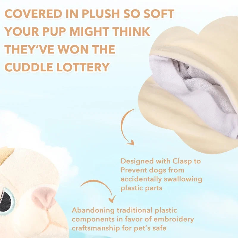 Heartbeat Puppy Toy for Dog Anxiety Relief Plush Dragon Calming Sleep Aid Companion Crate Training Warm Puppy Toy