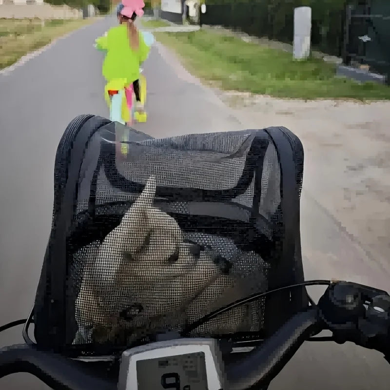 Bike Basket Cover Removable Full Zip Opening Dog Pet Bike Basket Cover Easily Put in & Take Out Breathable Net for Basket