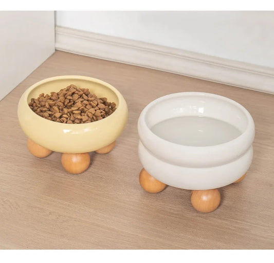 Small Dogs Ceramic Bowl Nordic Cat Food Water Feeders Cute Pet Feeding Supplies Puppy Kitten Drinking Eating Accessories