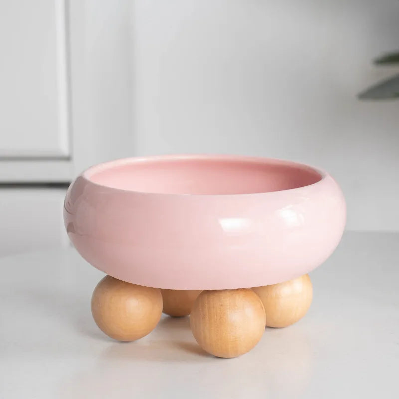 Small Dogs Ceramic Bowl Nordic Cat Food Water Feeders Cute Pet Feeding Supplies Puppy Kitten Drinking Eating Accessories
