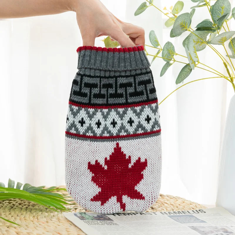 Christmas Style Pet Dog Sweater New Year Costume For Cat Cute Knitted Wool Puppy Clothes Warm Soft Winter Apparel For Medium Pet