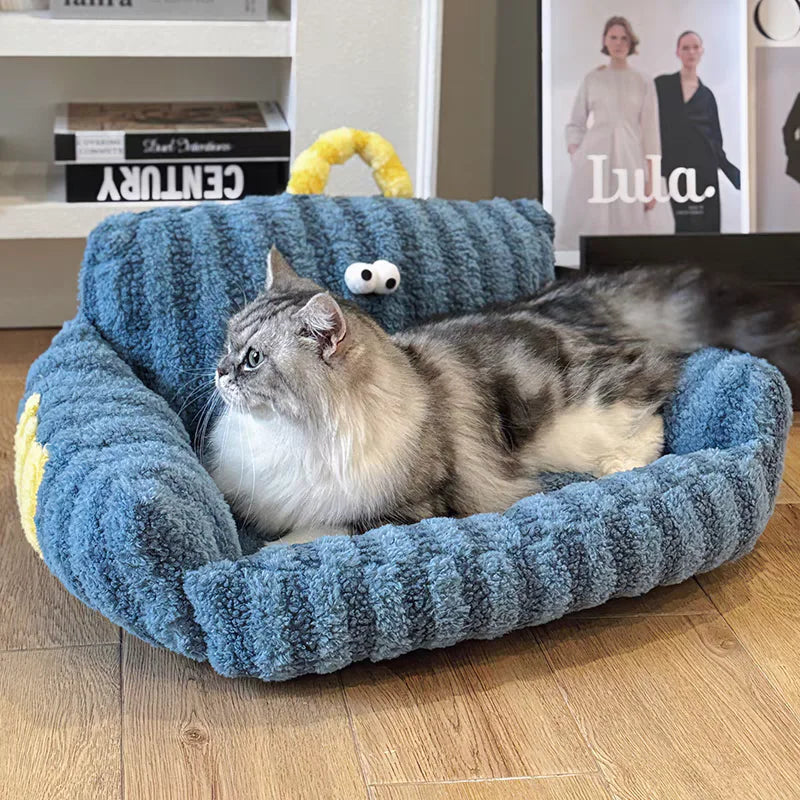 Puppy Special Sofa Kennel Winter Warm Pet Internet Celebrity Cat Nest Small Dog Sleeping Mat Cushion Winter Bed