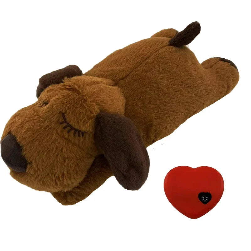 Pet Anxiety Relief Sleep Toy, Dog Interactive Plush Heartbeat Toy, Cat Soothing Companion Toy, Pet Stuffed Toy
