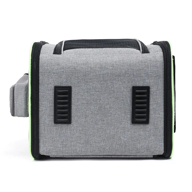 Expandable Pet Carrier Backpack, Breathable Large Capacity Travel Bag, Outdoor Hiking Backpack for Cats and Small Dogs