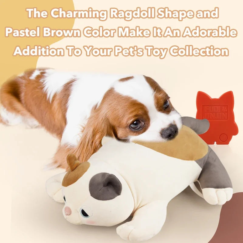 Heartbeat Puppy Toy for Dog Anxiety Relief Plush Dragon Calming Sleep Aid Companion Crate Training Warm Puppy Toy
