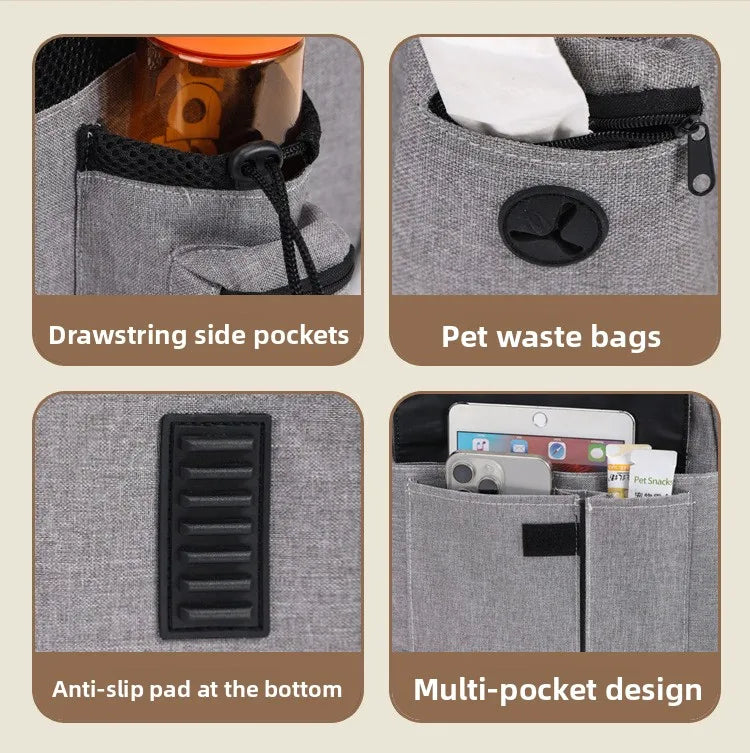 Expandable Pet Carrier Backpack, Breathable Large Capacity Travel Bag, Outdoor Hiking Backpack for Cats and Small Dogs