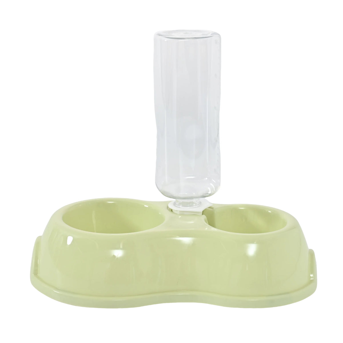 7PCS/Carton Automatic Pet Feeder and Water Dispenser 2-in-1 Dog Cat Food Bowl with Gravity Water Bottle Anti-Slip Easy Clean Feeding Bowl