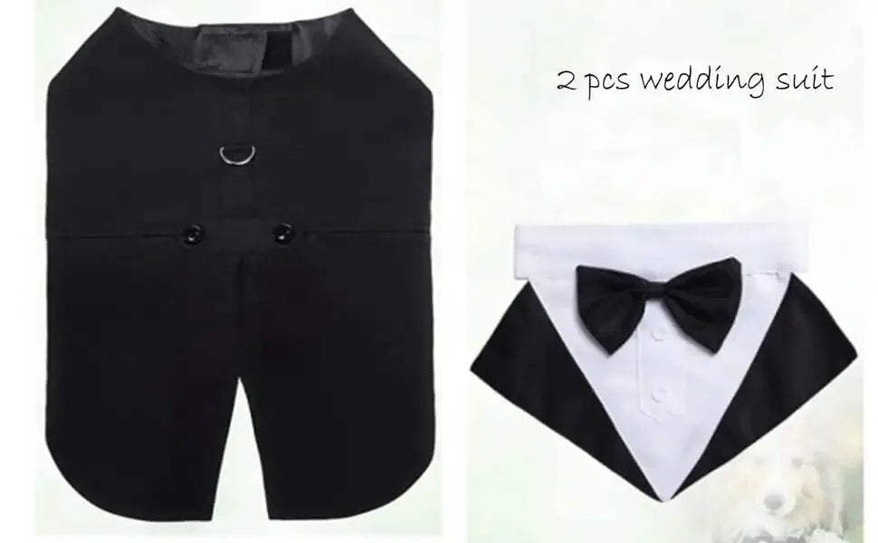 Dog costume large dog tuxedo with detachable,dog wedding costume suitable for large and medium dogs,golden retrievers, labradors