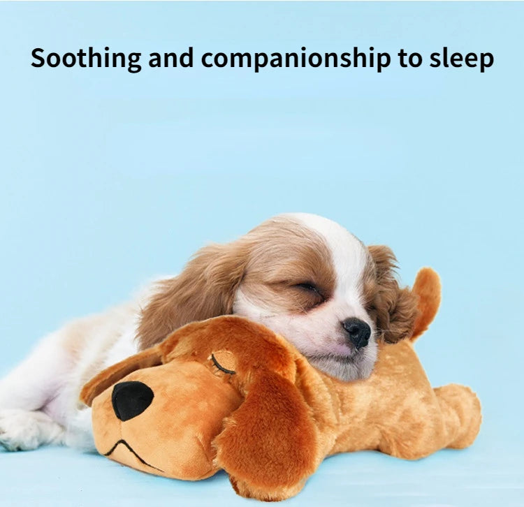 IFOYO Pet Heartbeat Puppy Behavioral Training Dog Plush Pet Comfortable Snuggle Anxiety Relief Sleep Aid Doll Durable Drop Ship