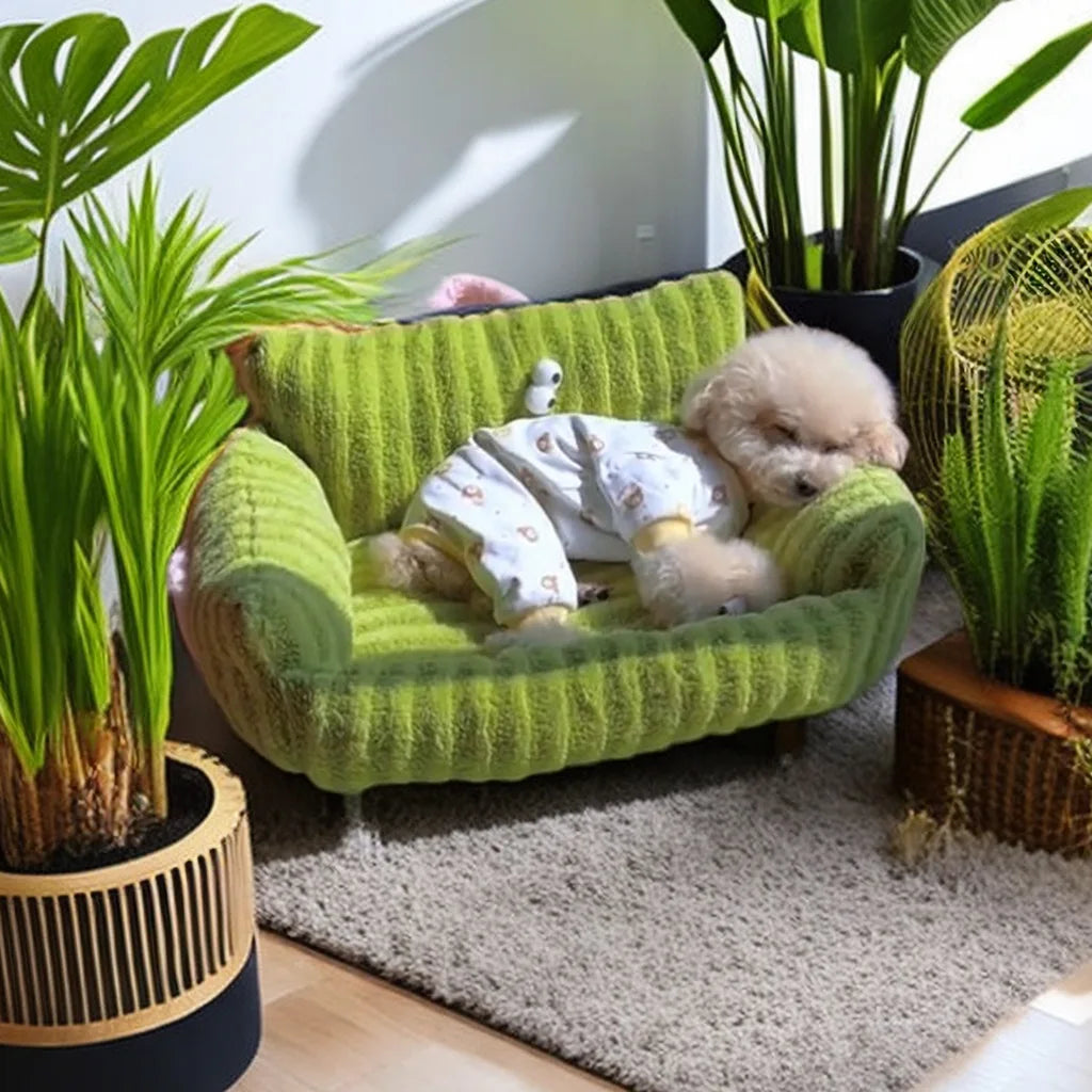 Puppy Special Sofa Kennel Winter Warm Pet Internet Celebrity Cat Nest Small Dog Sleeping Mat Cushion Winter Bed