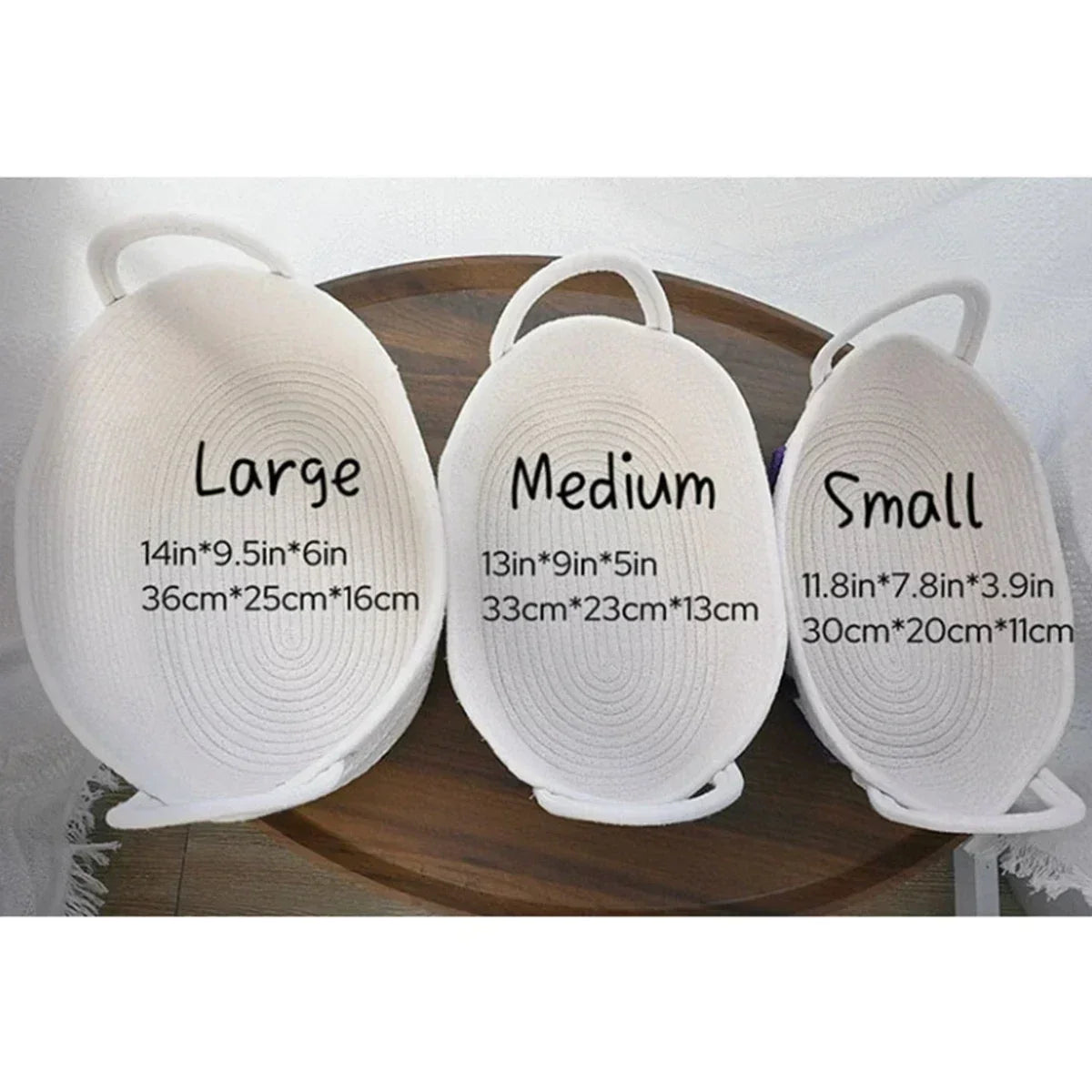 Custom Dog and Cat Toy Name Basket, Rope Cotton Toy Storage Basket