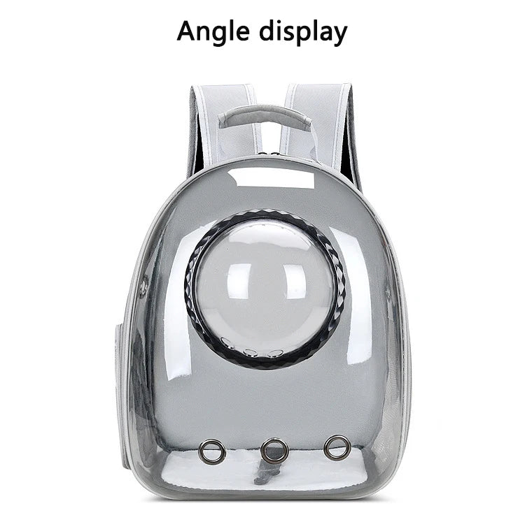 Pet Cat Carrying Bag Breathable Portable Pet Outdoor Travel Backpack Transparent Bag Carrier Pet Transport Space Capsule Bag
