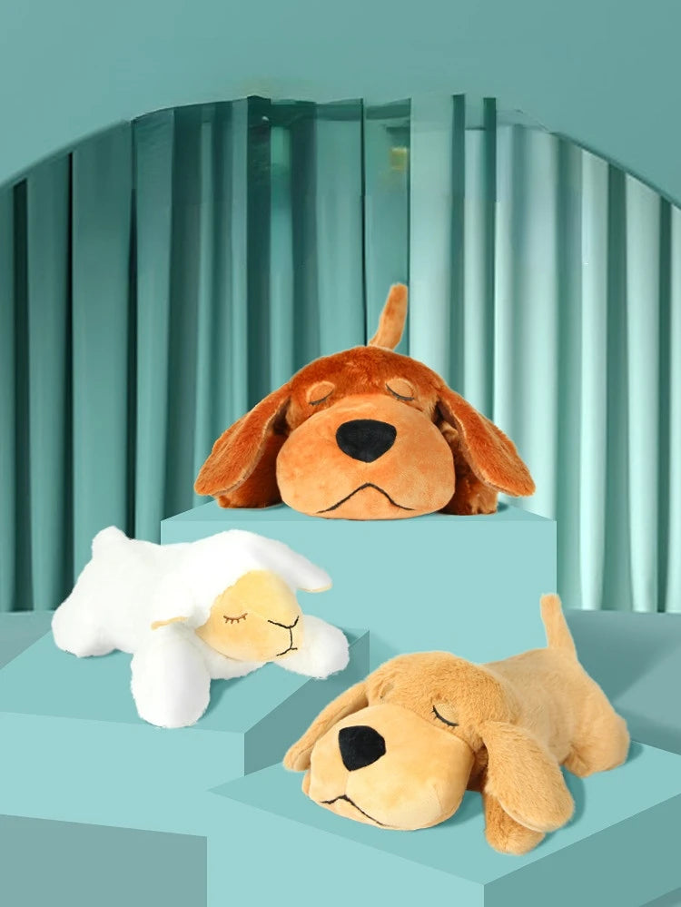 IFOYO Pet Heartbeat Puppy Behavioral Training Dog Plush Pet Comfortable Snuggle Anxiety Relief Sleep Aid Doll Durable Drop Ship