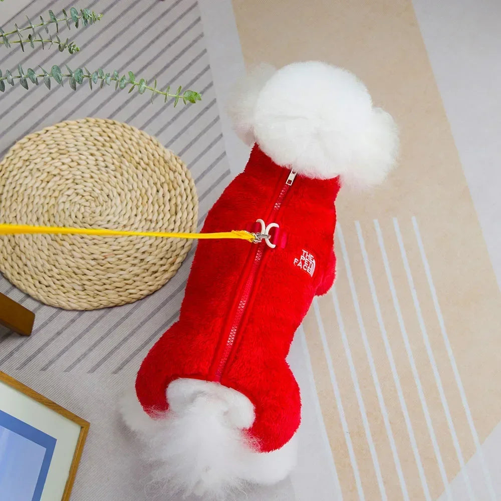 Fleece Dog Sweaters for Small Dogs Boy Girl Dog Clothes Winter Warm Pet Pajamas Pjs Jumpsuit Dog Outfits Onesies for Chihuahua
