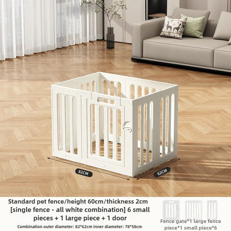 Height 60cm Pet Fence Large Space Puppy Fence Indoor Isolation Washable Household Dog Fence Double Suction Cup Safety Dog Cage