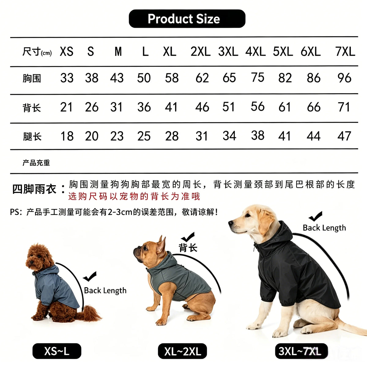 Fun Cartoon Puppy Four-Legged Raincoat Waterproof High Visibility Reflective Hooded Rain Jacket Ventilated Lined Outdoor Rain Suit for Dogs Cats