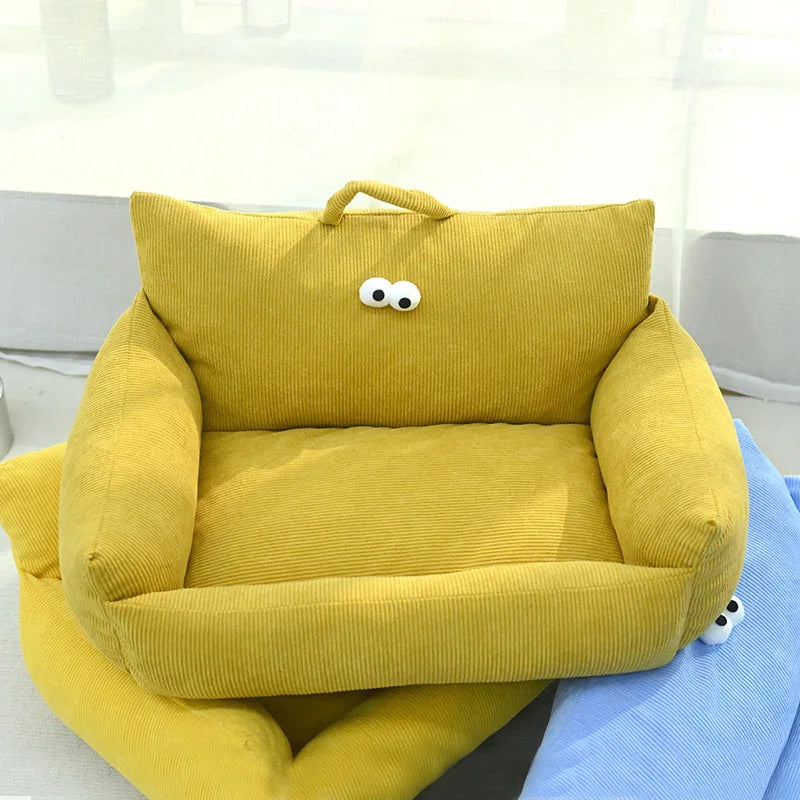 Puppy Special Sofa Kennel Winter Warm Pet Internet Celebrity Cat Nest Small Dog Sleeping Mat Cushion Winter Bed