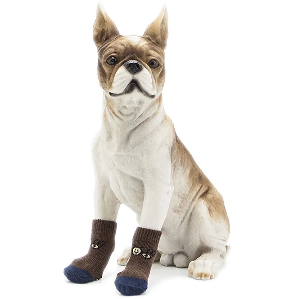 2XL-5XL Large Dogs Traction Control Cotton Socks Indoor Dog Nonskid Knit Socks for Labrador Pitbull Rottweiler German shepherd
