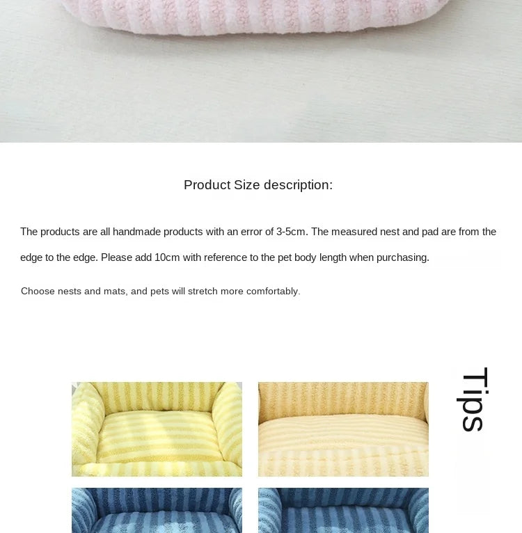 Puppy Special Sofa Kennel Winter Warm Pet Internet Celebrity Cat Nest Small Dog Sleeping Mat Cushion Winter Bed