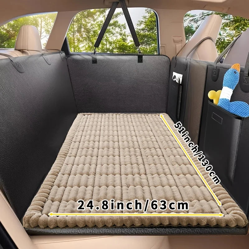 Car Rear Seat Pet Cover Dog Mat Waterproof Nonslip Backseat Protector Hammock Vehicles Suv Sedan Truck Travel Pet Bed Cushion