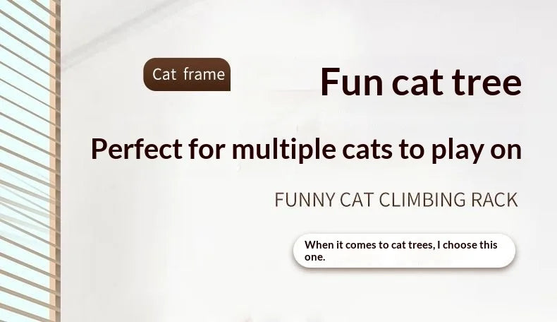 Floor To Ceiling Cat Tree Set, Sisal Rope Cat Ladder & Platform, Space Saving Cat Climbing Tower for Small Apartment