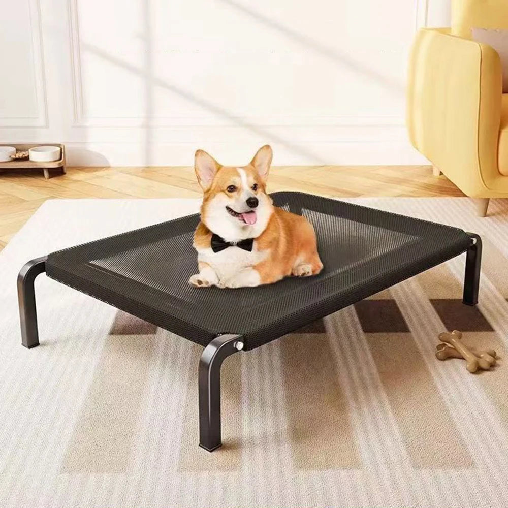 For Outdoor Home Use Elevated Big Dog Bed Summer Dog Nest Convenient Carry Moisture Proof Non-Slip Large Cat Bed Durable