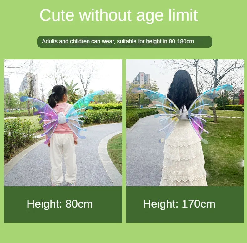 Dog Butterfly Wings Pet Glowing Wings Puppy Summer Clothes Decorative Samoyed Husky Medium Dogs