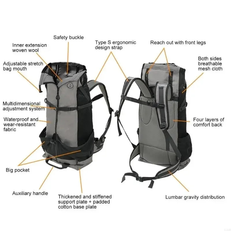 Multifunctional Hiking Pet Dog Carrier Travel Backpack Outdoor Ventilation Breathable Bicycle Motorcycle Outdoor Sport Mesh Bag