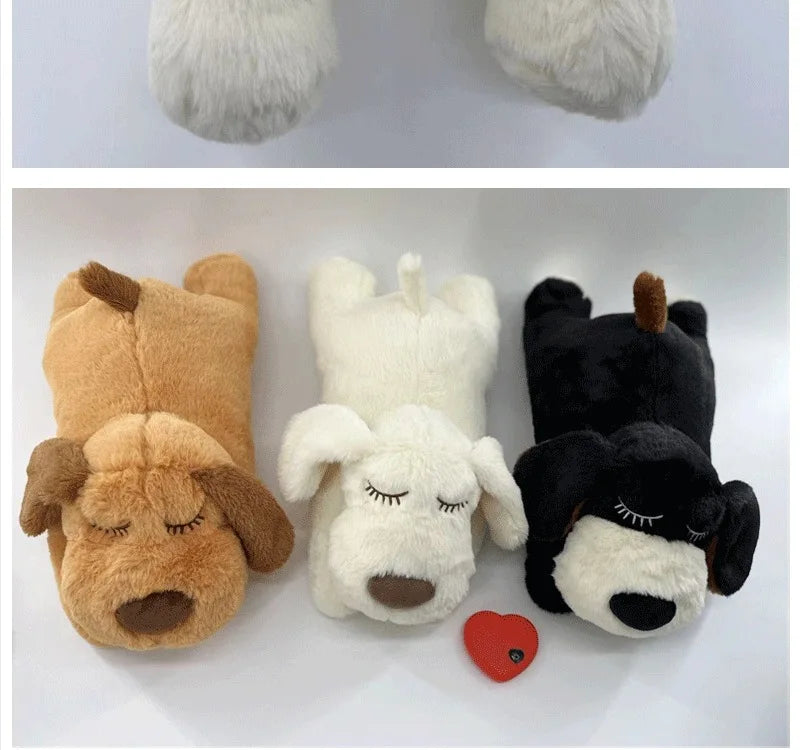 Pet Anxiety Relief Sleep Toy, Dog Interactive Plush Heartbeat Toy, Cat Soothing Companion Toy, Pet Stuffed Toy