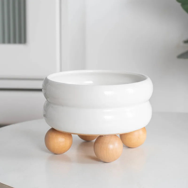 Small Dogs Ceramic Bowl Nordic Cat Food Water Feeders Cute Pet Feeding Supplies Puppy Kitten Drinking Eating Accessories