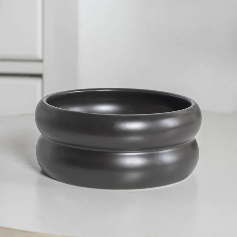 Small Dogs Ceramic Bowl Nordic Cat Food Water Feeders Cute Pet Feeding Supplies Puppy Kitten Drinking Eating Accessories