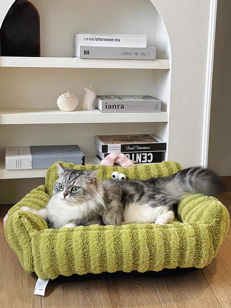 Puppy Special Sofa Kennel Winter Warm Pet Internet Celebrity Cat Nest Small Dog Sleeping Mat Cushion Winter Bed