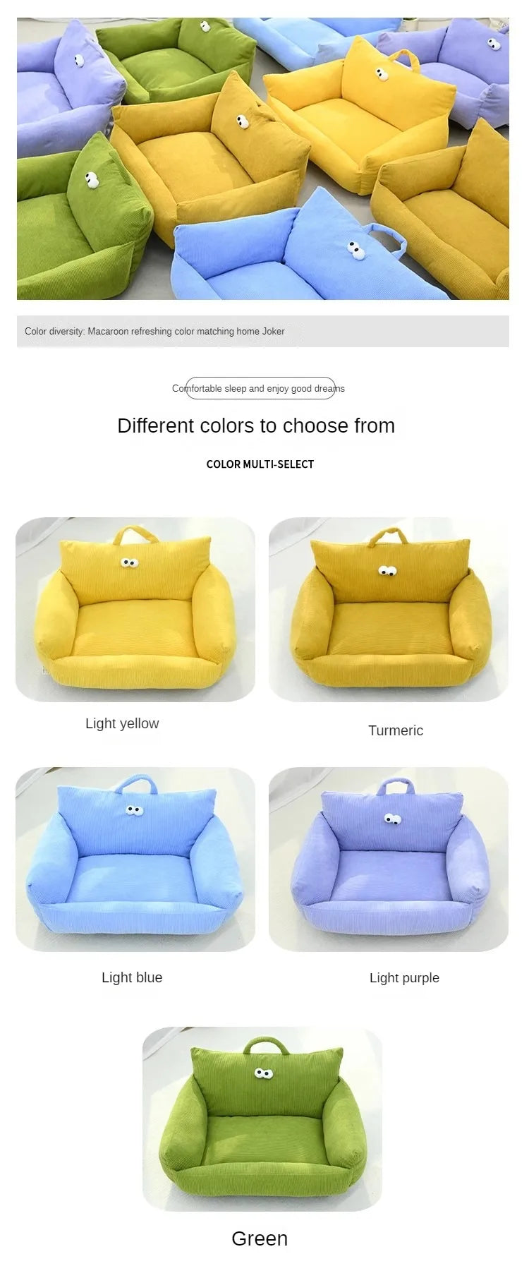 Puppy Special Sofa Kennel Winter Warm Pet Internet Celebrity Cat Nest Small Dog Sleeping Mat Cushion Winter Bed