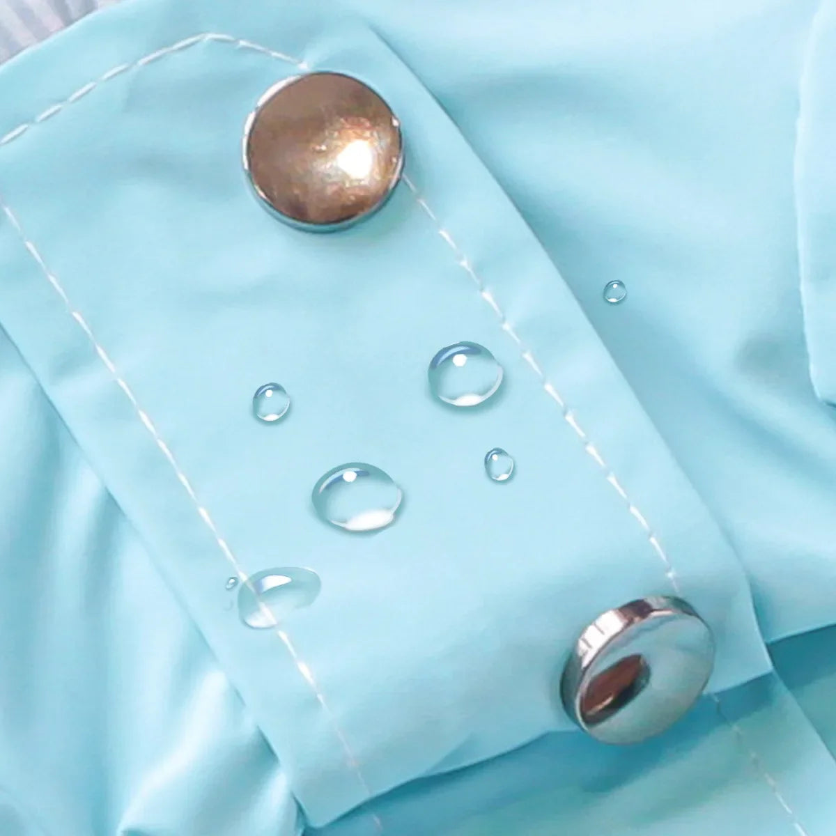 Waterproof Pet Dog Coat for Small Medium Large Dogs, Hooded Windproof Dog Raincoat Jacket, Light Blue Pet Clothes