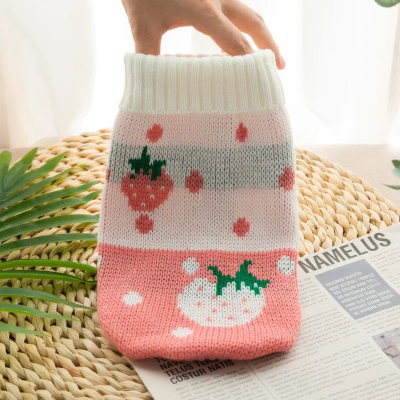 Christmas Style Pet Dog Sweater New Year Costume For Cat Cute Knitted Wool Puppy Clothes Warm Soft Winter Apparel For Medium Pet