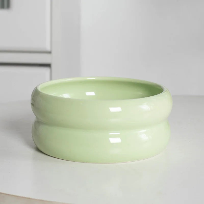 Small Dogs Ceramic Bowl Nordic Cat Food Water Feeders Cute Pet Feeding Supplies Puppy Kitten Drinking Eating Accessories