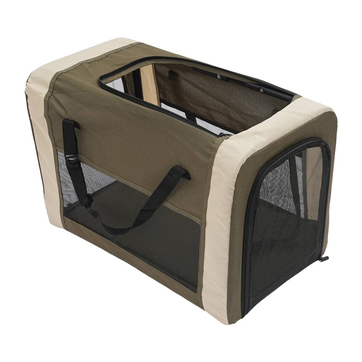 Foldable Pet Stroller for Small/Medium Pets—18.1x22.8x38.2in, 2-Tier Design+Safety Locks, Sunshade+Cushions, Ideal for Travel