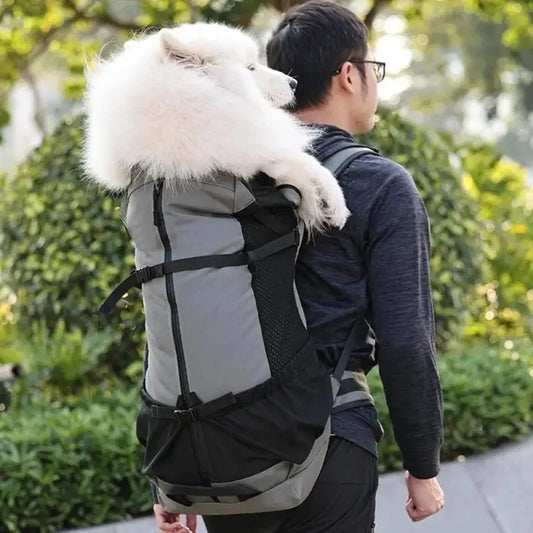 Multifunctional Hiking Pet Dog Carrier Travel Backpack Outdoor Ventilation Breathable Bicycle Motorcycle Outdoor Sport Mesh Bag