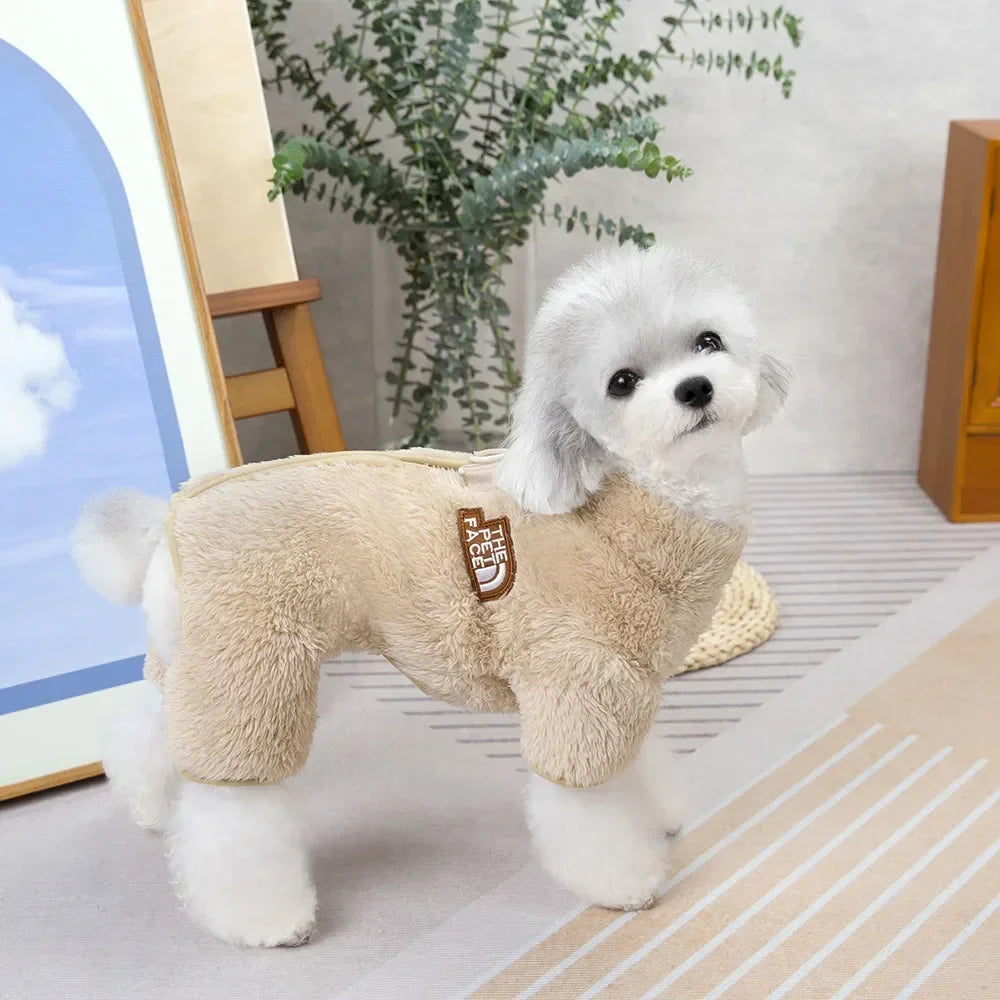 Fleece Dog Sweaters for Small Dogs Boy Girl Dog Clothes Winter Warm Pet Pajamas Pjs Jumpsuit Dog Outfits Onesies for Chihuahua
