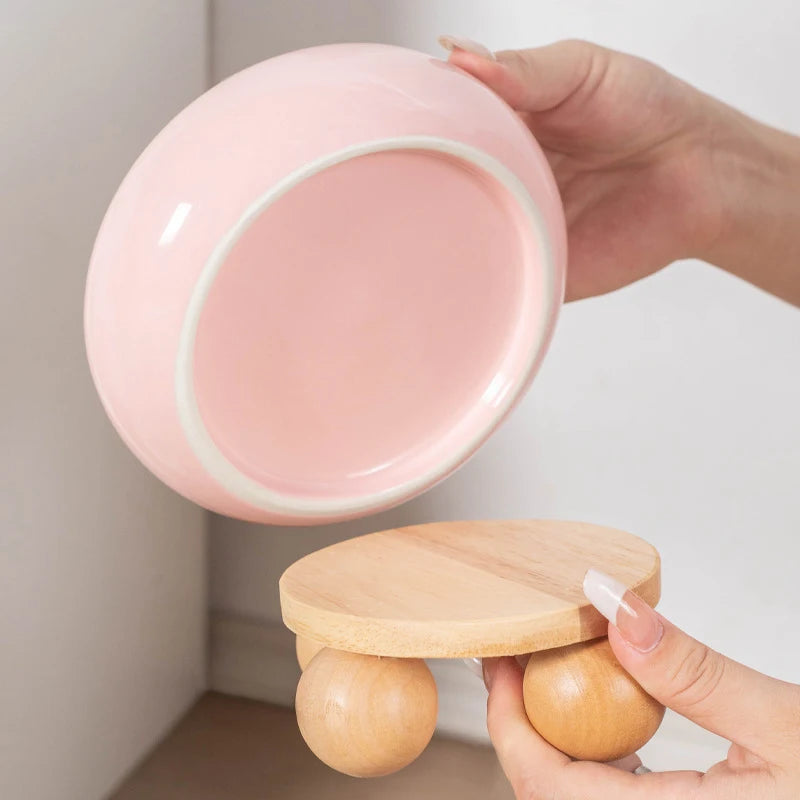 Small Dogs Ceramic Bowl Nordic Cat Food Water Feeders Cute Pet Feeding Supplies Puppy Kitten Drinking Eating Accessories