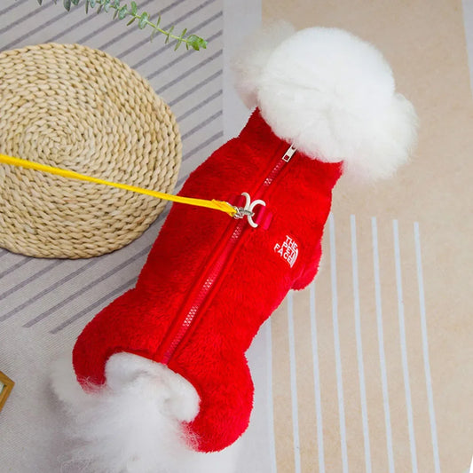 Fleece Dog Sweaters for Small Dogs Boy Girl Dog Clothes Winter Warm Pet Pajamas Pjs Jumpsuit Dog Outfits Onesies for Chihuahua