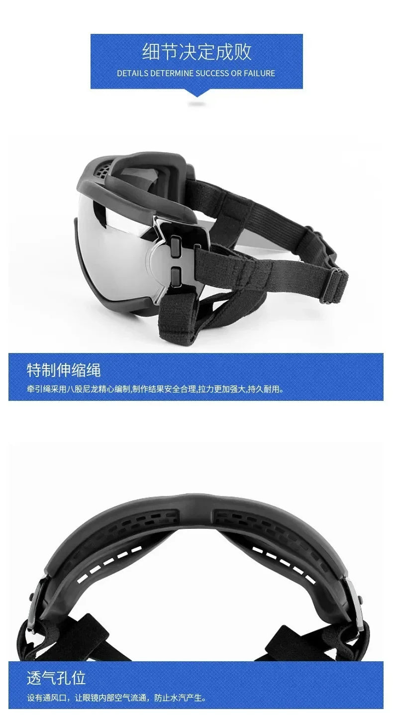 IN Stock Anti-UV Dog Sunglasses Breathable Vent Pet Goggles Windproof Waterproof for Car Riding Beach Outdoor Dogs S M L Sizes