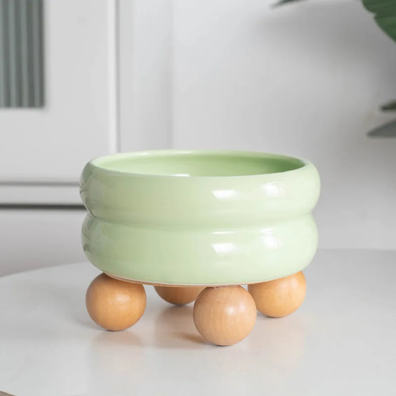 Small Dogs Ceramic Bowl Nordic Cat Food Water Feeders Cute Pet Feeding Supplies Puppy Kitten Drinking Eating Accessories