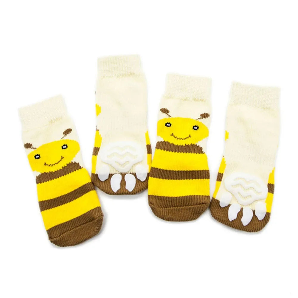 2XL-5XL Large Dogs Traction Control Cotton Socks Indoor Dog Nonskid Knit Socks for Labrador Pitbull Rottweiler German shepherd