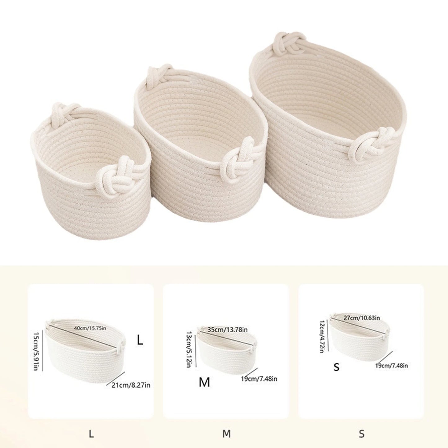 Personalized Rope Basket Toys Basket,  Name