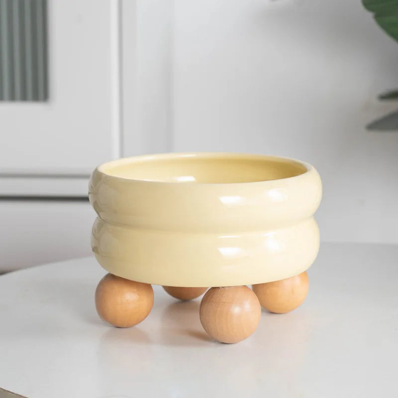 Small Dogs Ceramic Bowl Nordic Cat Food Water Feeders Cute Pet Feeding Supplies Puppy Kitten Drinking Eating Accessories