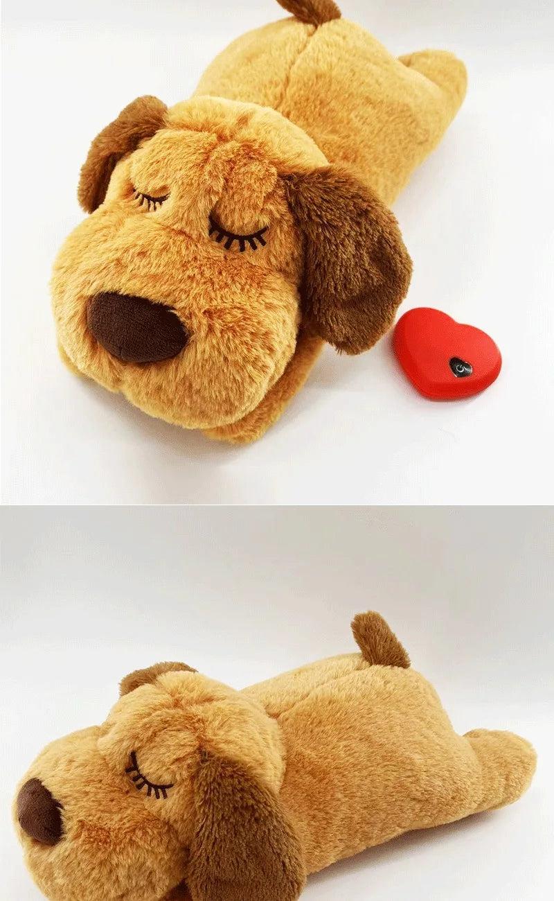 Pet Anxiety Relief Sleep Toy, Dog Interactive Plush Heartbeat Toy, Cat Soothing Companion Toy, Pet Stuffed Toy