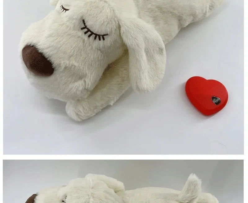 Pet Anxiety Relief Sleep Toy, Dog Interactive Plush Heartbeat Toy, Cat Soothing Companion Toy, Pet Stuffed Toy