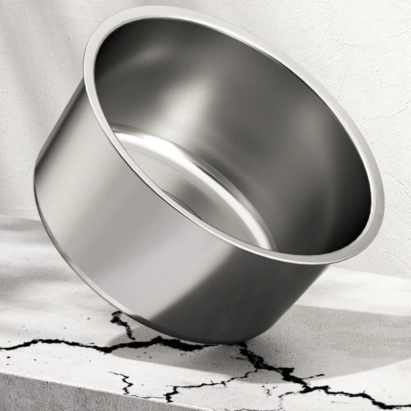 Large Stainless Steel Dog Slow Food Bowl with Thickened Stand Elevated  Pets Products Supplies Feeders Accessories Tip Proof