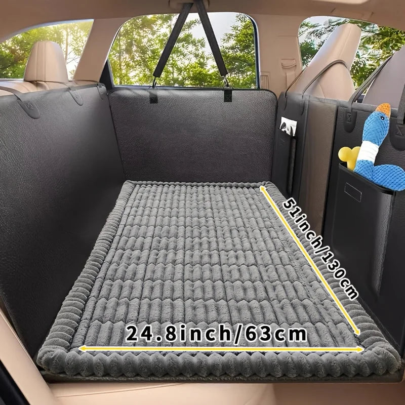 Car Rear Seat Pet Cover Dog Mat Waterproof Nonslip Backseat Protector Hammock Vehicles Suv Sedan Truck Travel Pet Bed Cushion